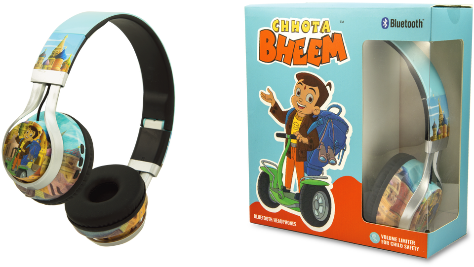 Chhota Bheem Bluetooth Headphones Packaging PNG Image