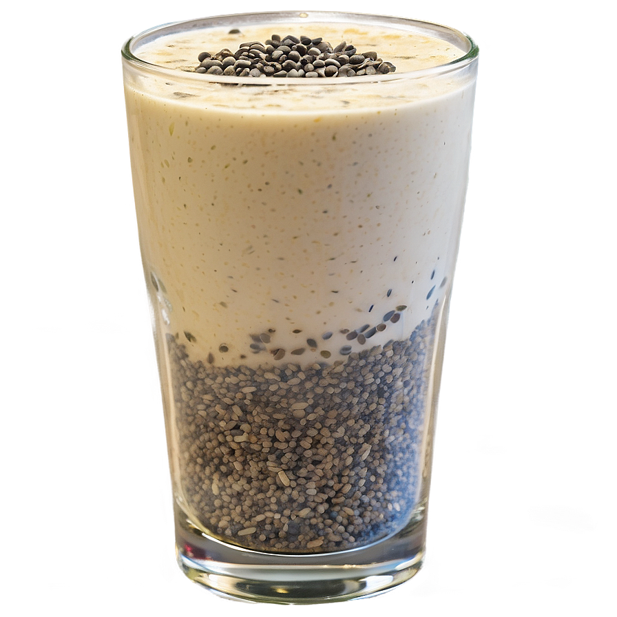 Chia Seed Breakfast Smoothie Png Qde PNG Image