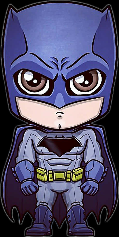 Chibi Batman Cartoon PNG Image