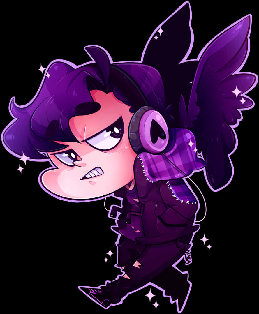 Chibi D Jwith Wings PNG Image