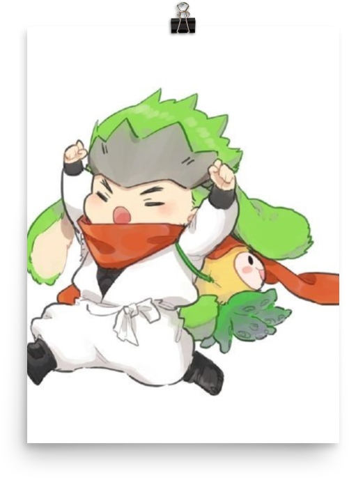 Chibi Genji Celebration PNG Image