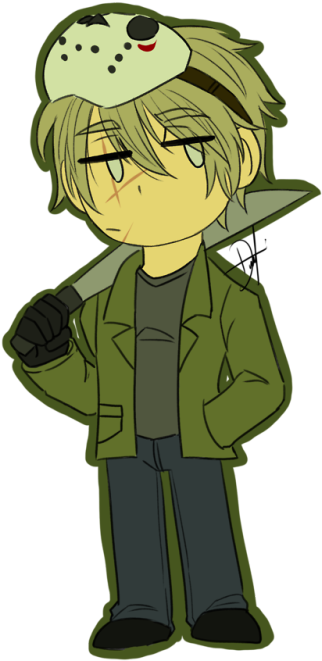 Chibi Jason Voorhees Cartoon PNG Image