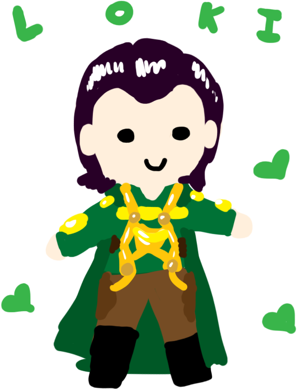 Chibi Loki Artwork PNG Image