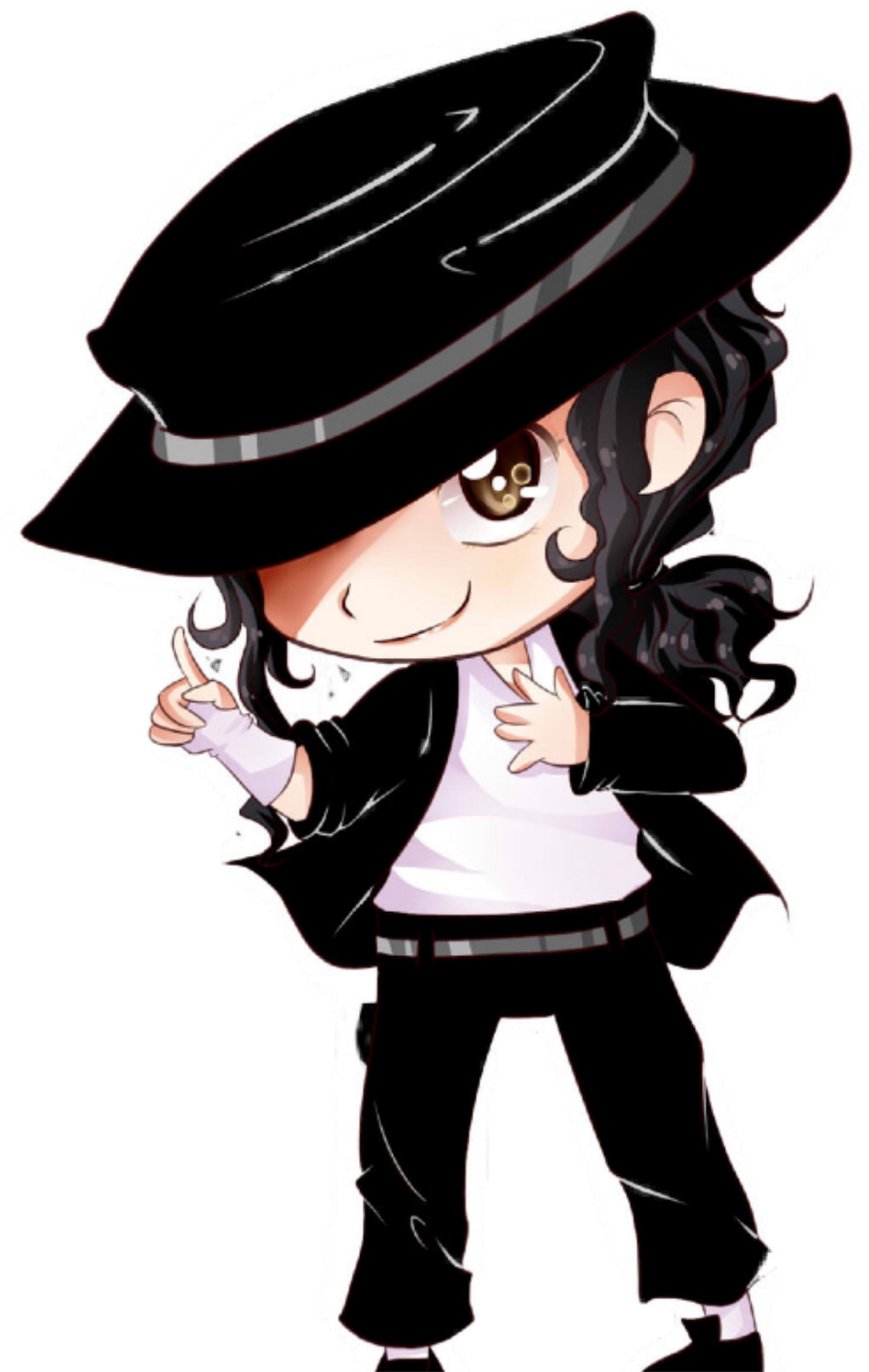 Chibi Michael Jackson Illustration PNG Image