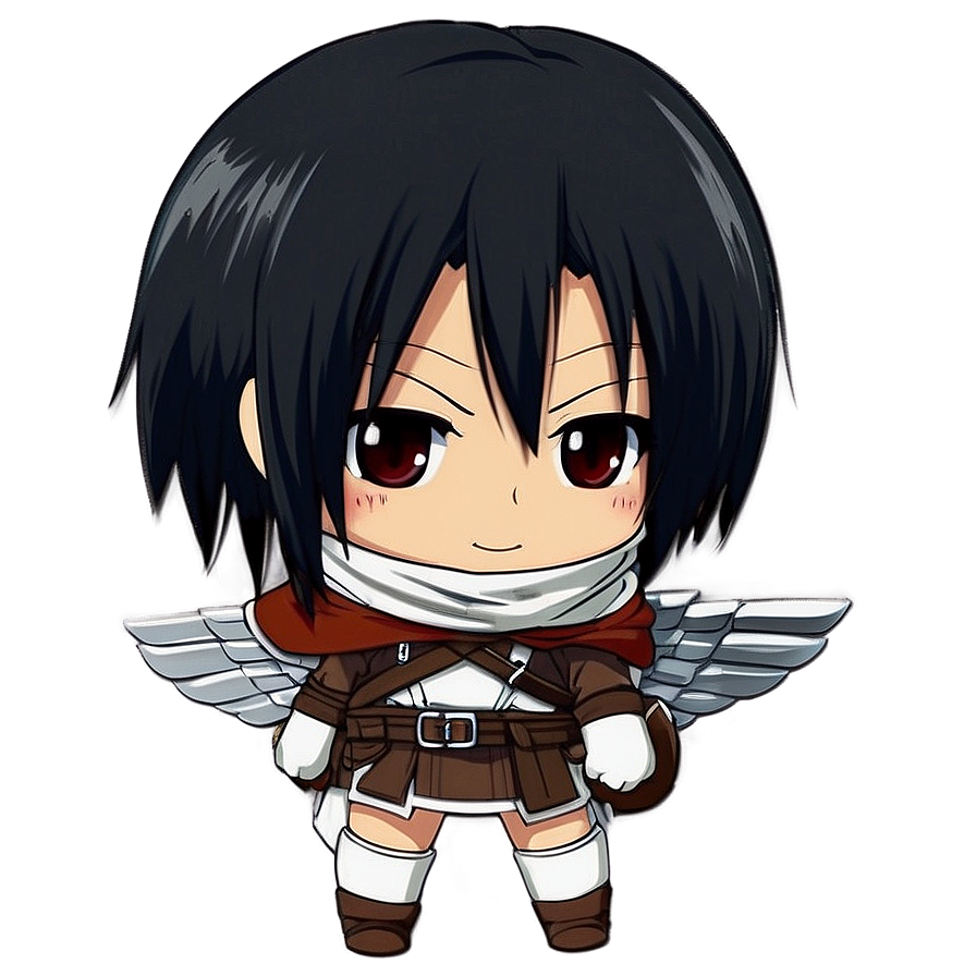 Chibi Mikasa Ackerman Png Jtd PNG Image