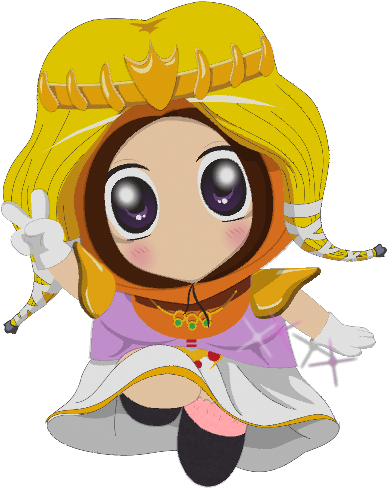 Chibi Princess Cartoon Character PNG Image