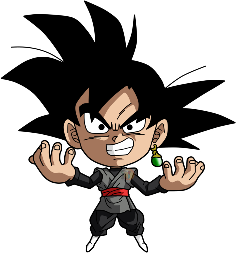 Chibi Saiyan Character Art PNG Image