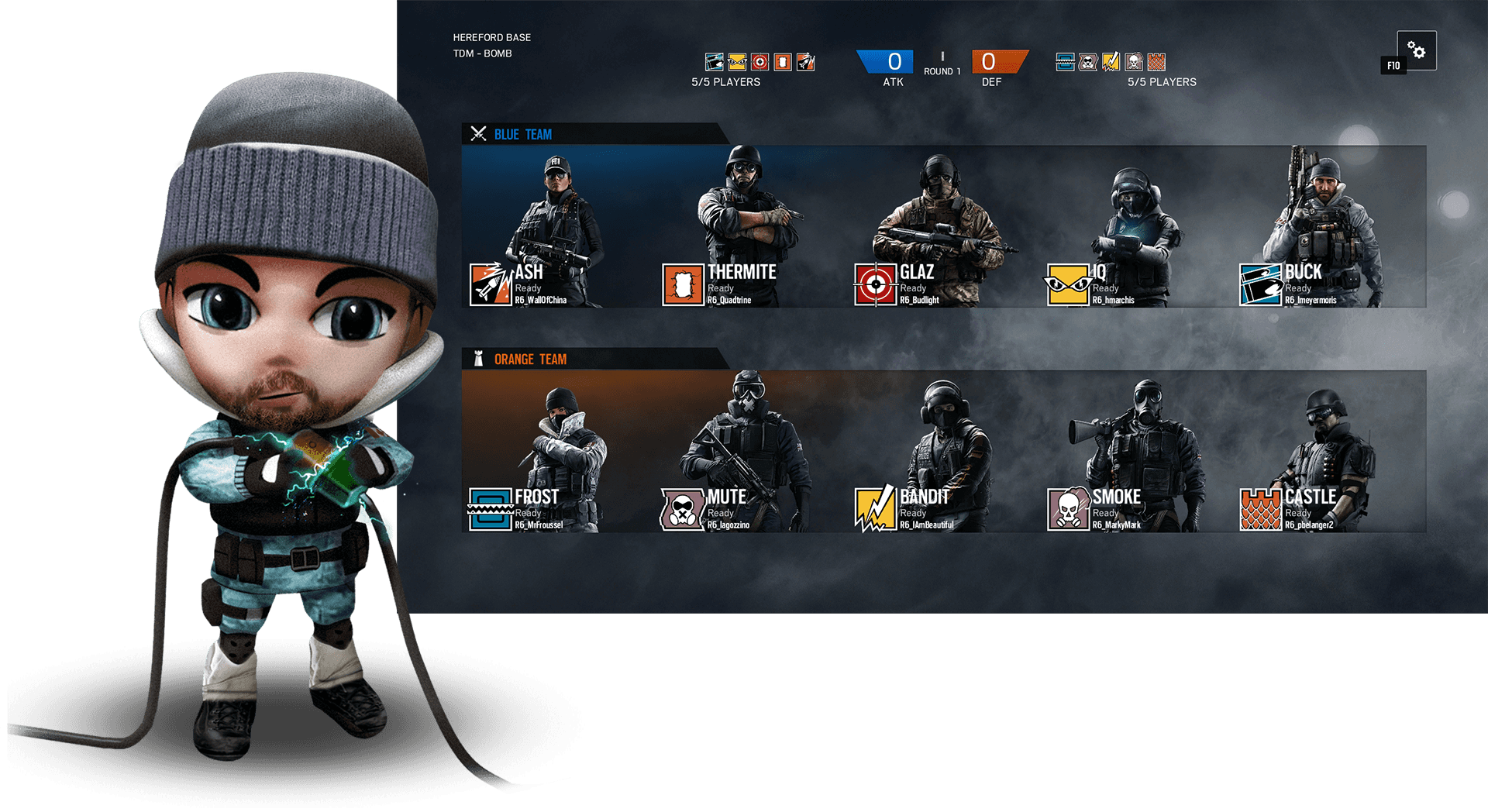 Chibi Style Character Rainbow Six Siege PNG Image