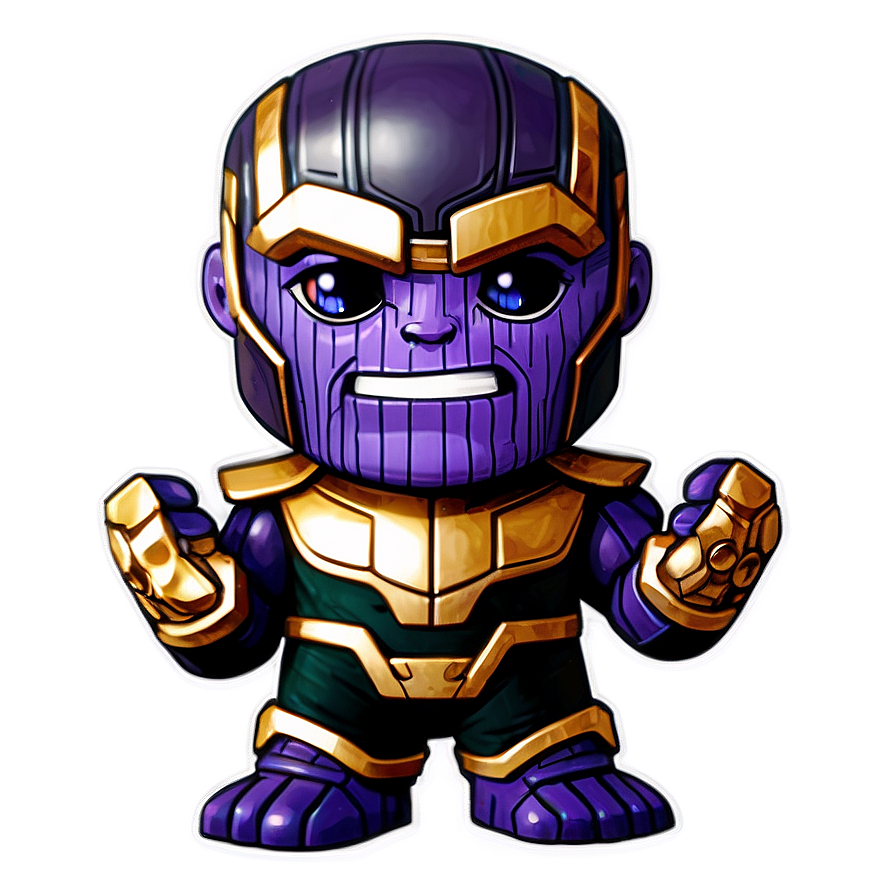 Chibi Style Thanos Png 84 PNG Image