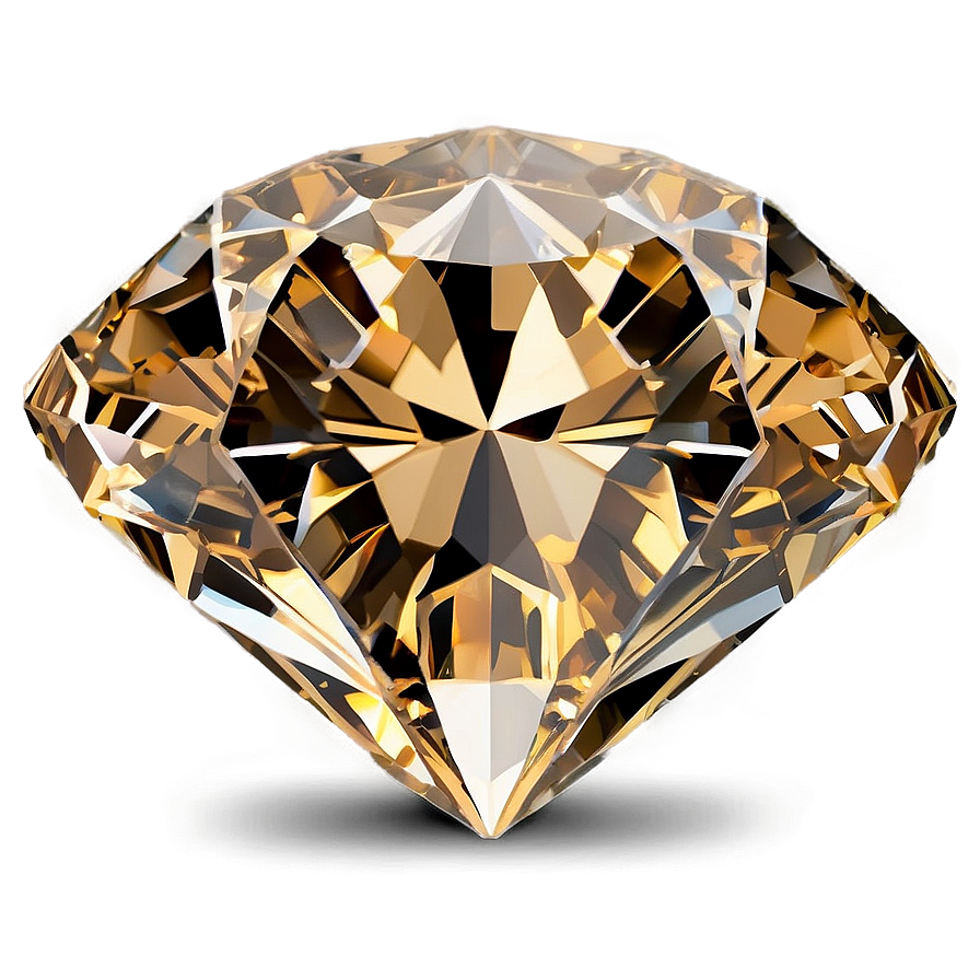 Chic Champagne Diamond Gemstone Png Dvf23 PNG Image