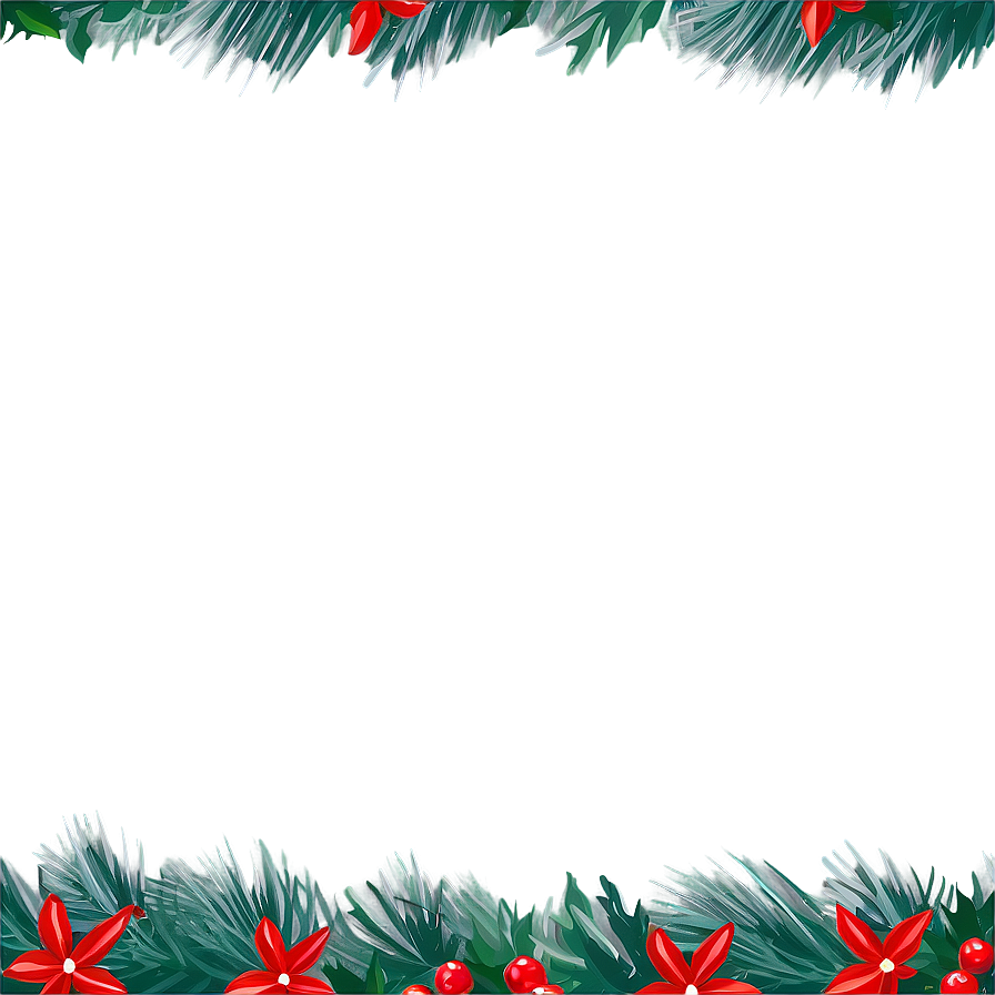 Chic Christmas Border Png 37 PNG Image