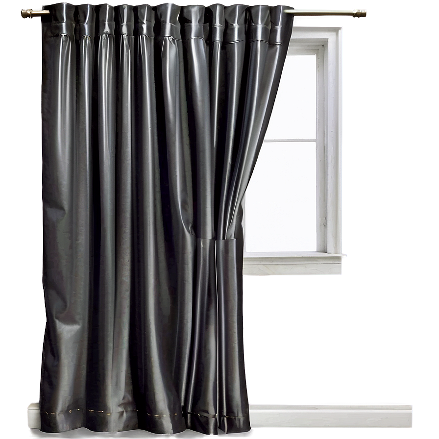 Chic Grey Curtain Png 05252024 PNG Image