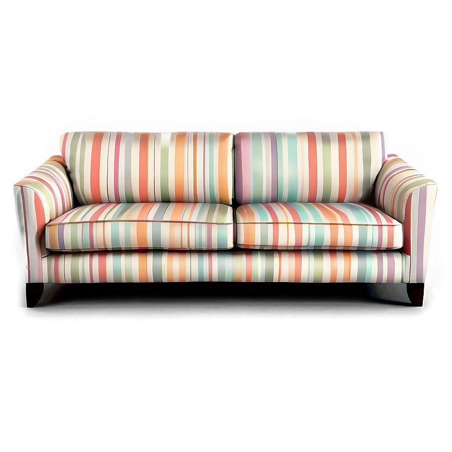 Chic Patterned Couch Png Qmg PNG Image