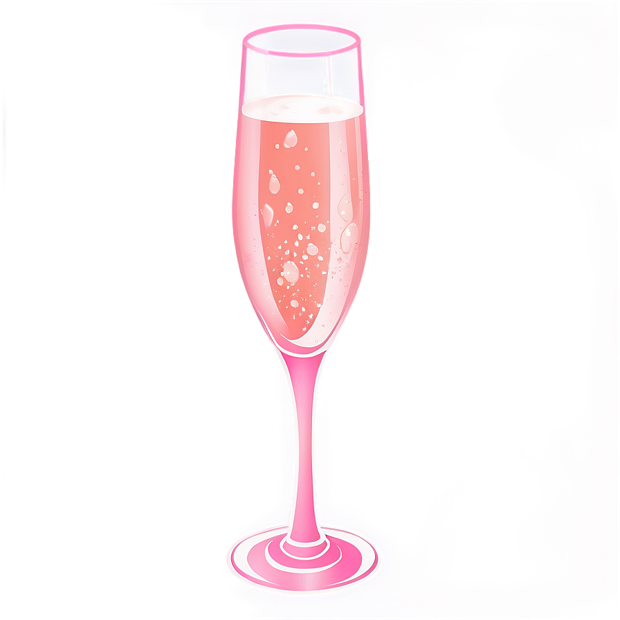 Chic Pink Champagne Toasting Png Atk13 PNG Image