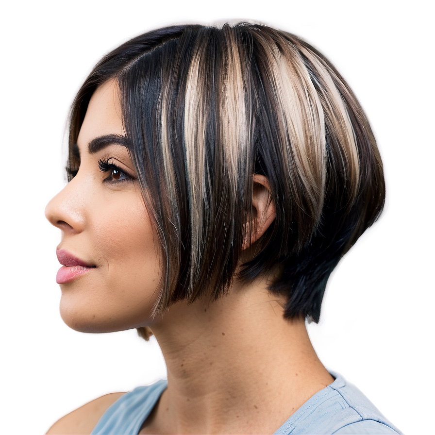 Chic Short Hairstyle Png Fkx PNG Image