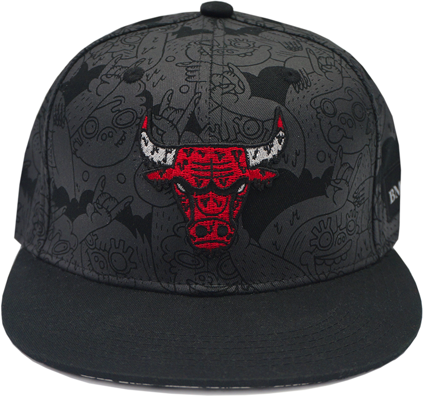 Chicago Bulls Graphic Print Cap PNG Image