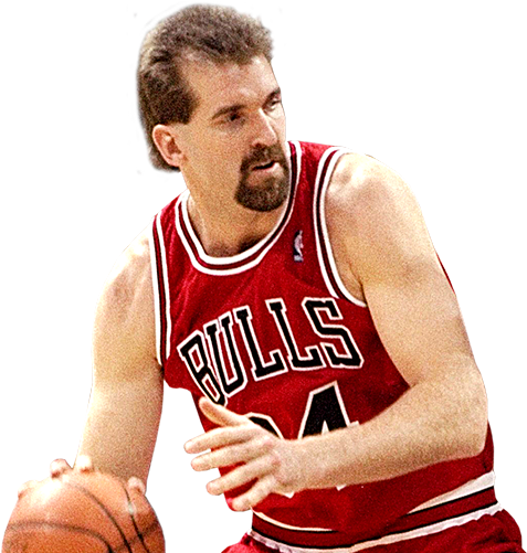 Chicago Bulls Player Dribbling Basketball PNG Image