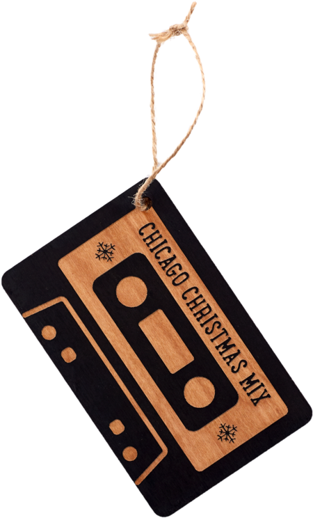 Chicago Christmas Mix Cassette Tag PNG Image