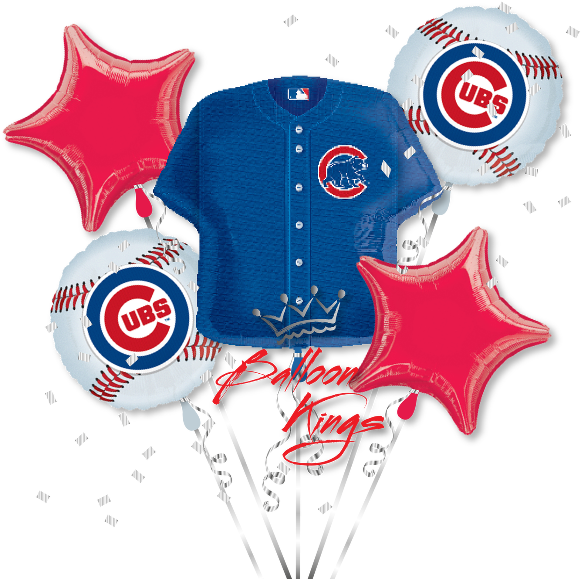 Chicago Cubs Celebration Balloons PNG Image