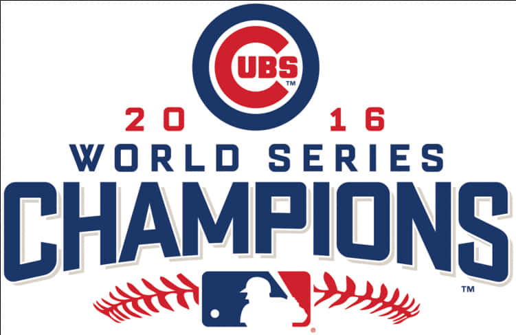 Chicago Cubs2016 World Series Champions Logo PNG Image