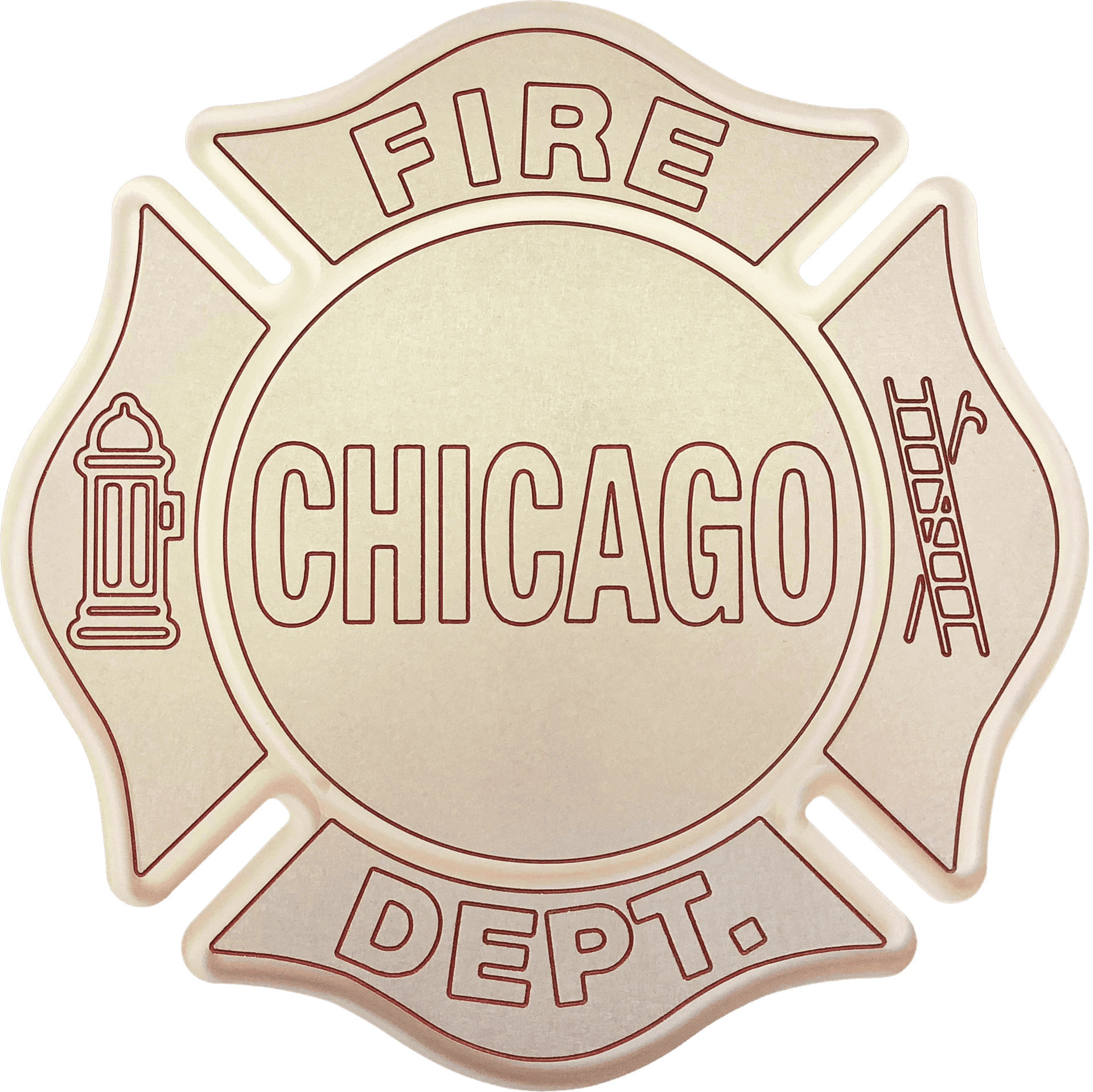 Chicago Fire Department Badge PNG Image