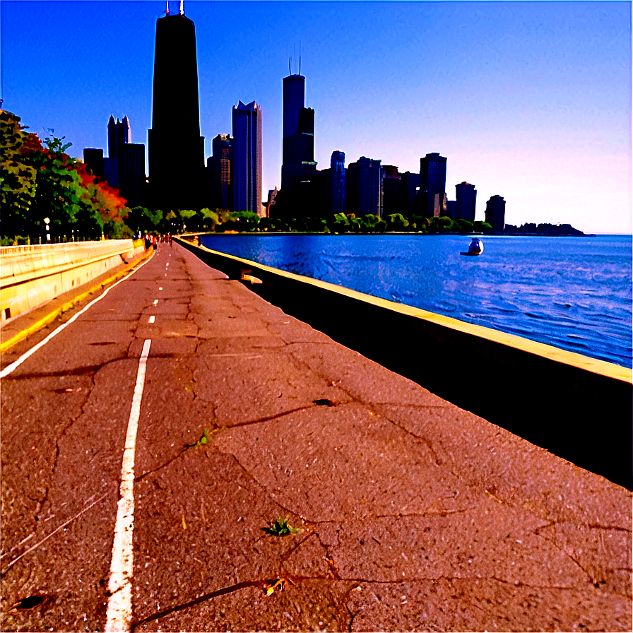 Chicago Lakefront Trail Png 06202024 PNG Image