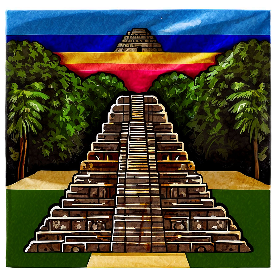 Chichen Itza Illustration Png 06252024 PNG Image