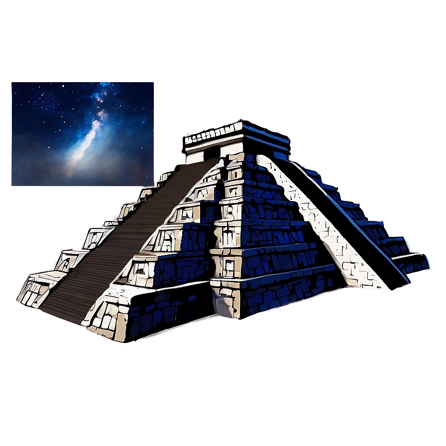 Chichen Itza Night Sky Png 77 PNG Image