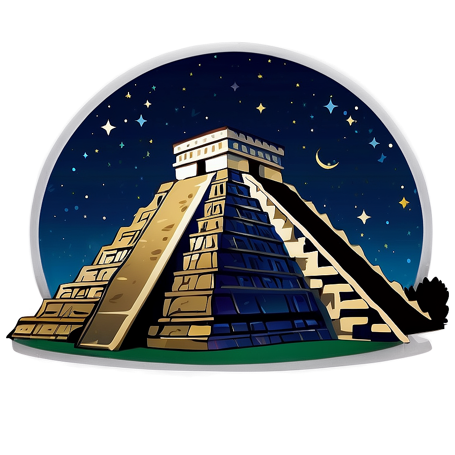 Chichen Itza Night Sky Png Jqy56 PNG Image