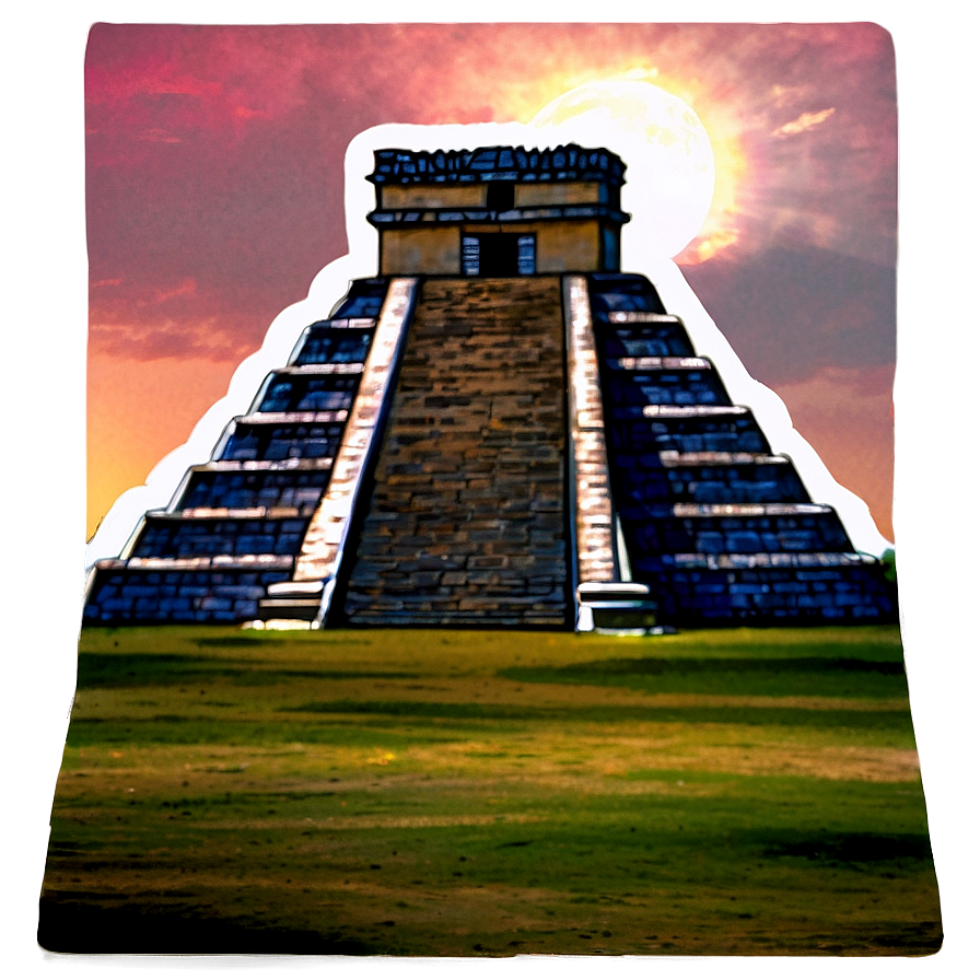 Chichen Itza Sunset View Png 16 PNG Image