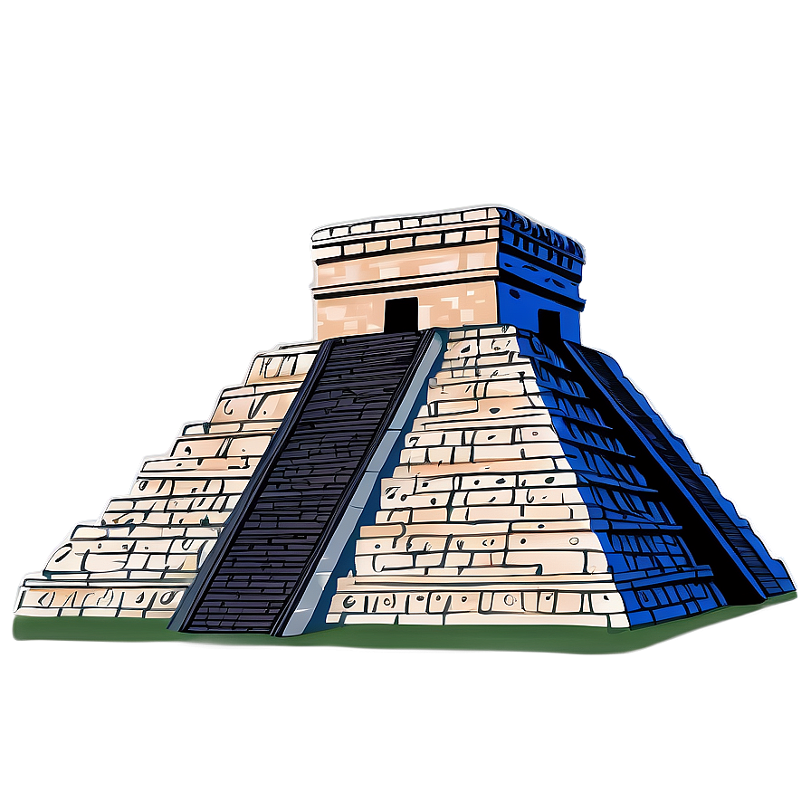 Chichen Itza Temple Top Png Wjl PNG Image