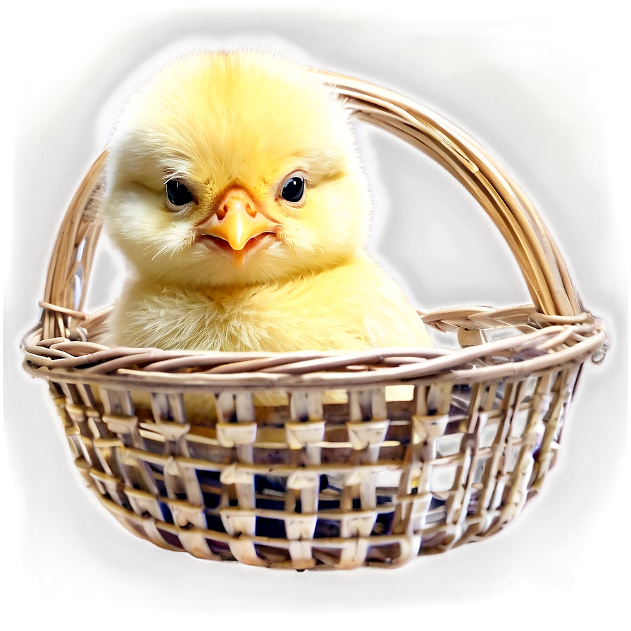 Chick In Basket Png 05242024 PNG Image