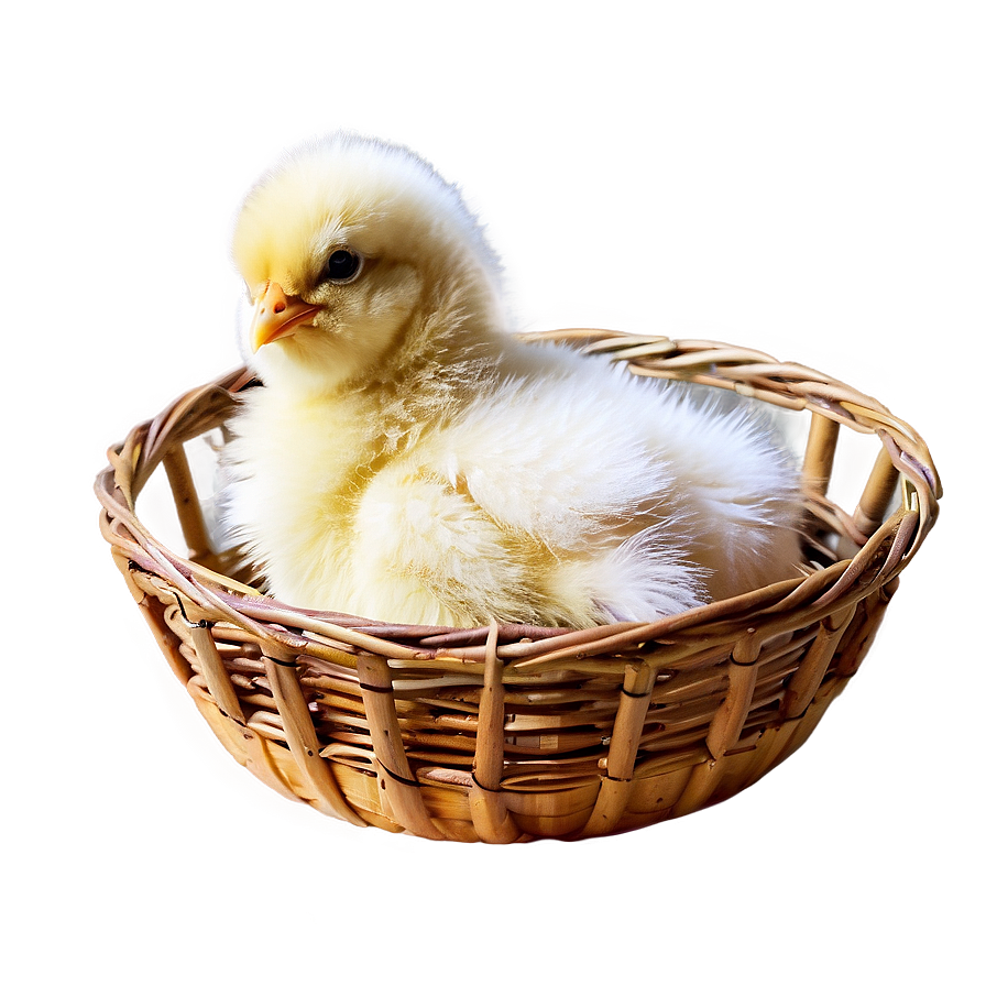 Chick In Basket Png Gsg PNG Image