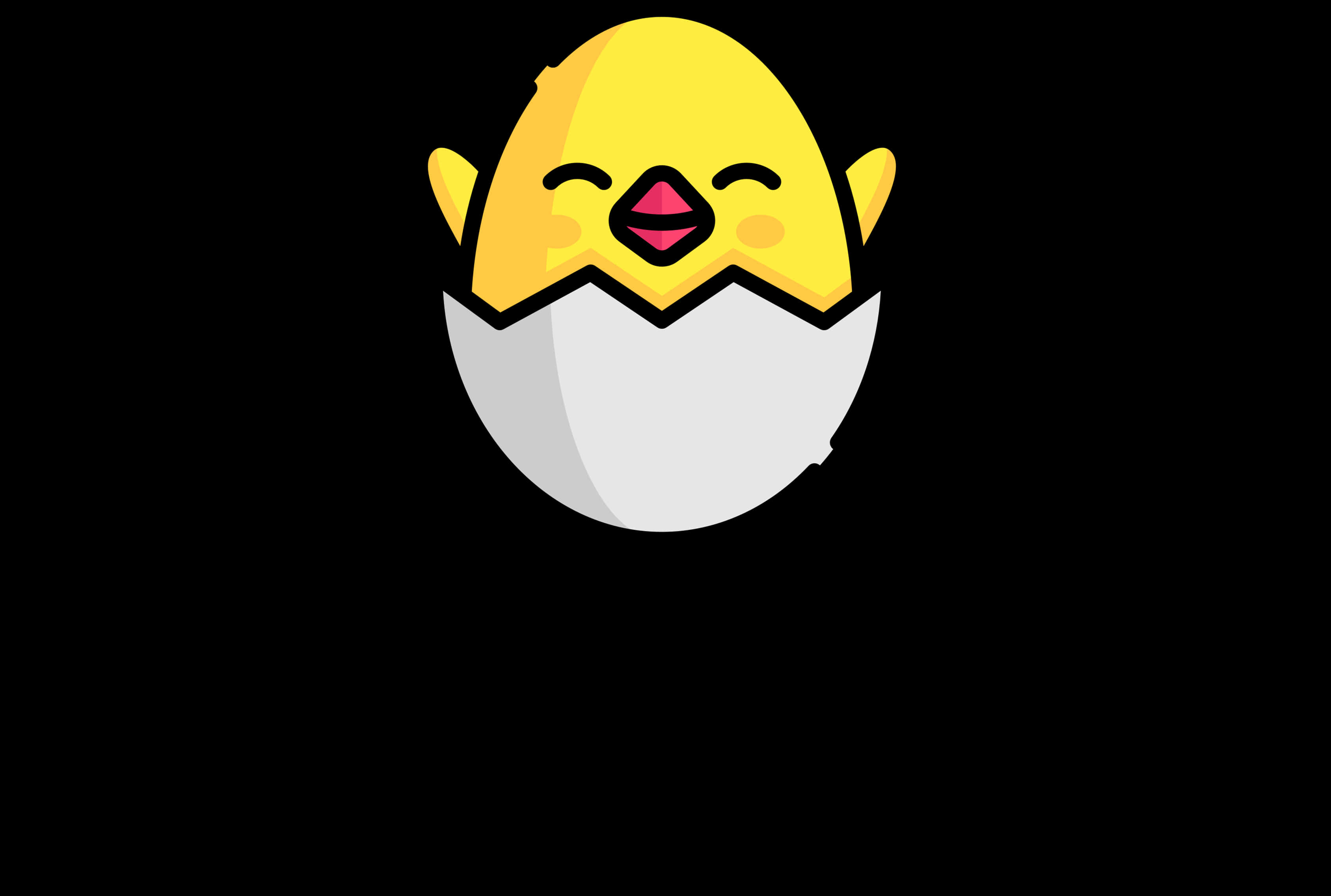 Chick In Egg Thug Life Glasses PNG Image