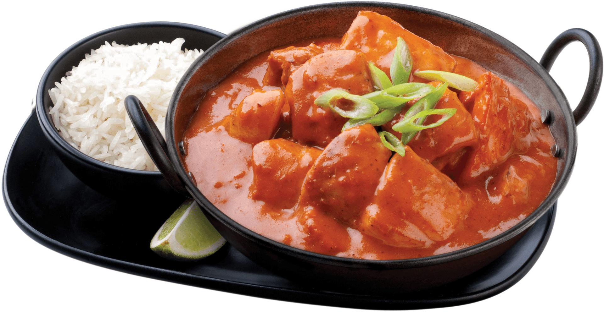 Chicken Tikka Masalawith Rice PNG Image