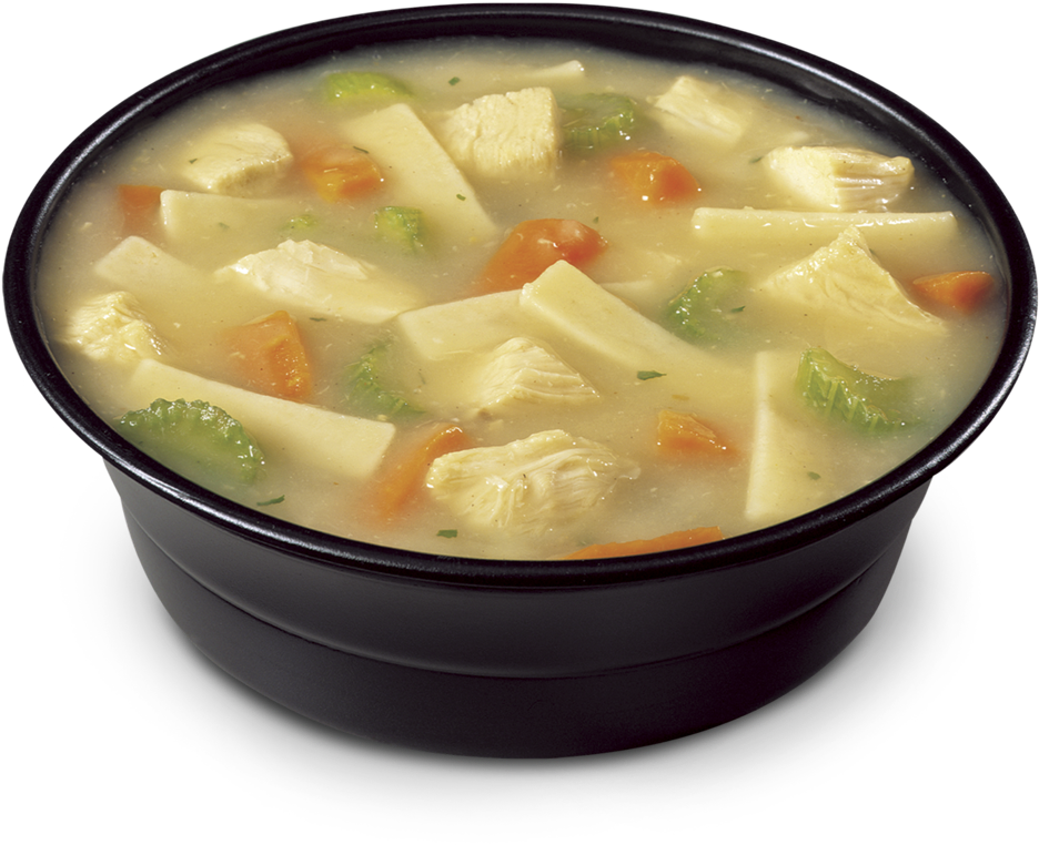 Chicken Vegetable Noodle Soup PNG Image