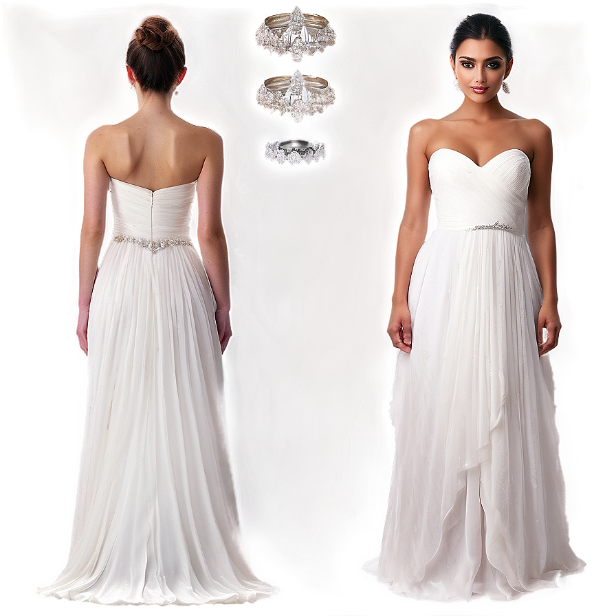 Chiffon Wedding Dresses Png 24 PNG Image