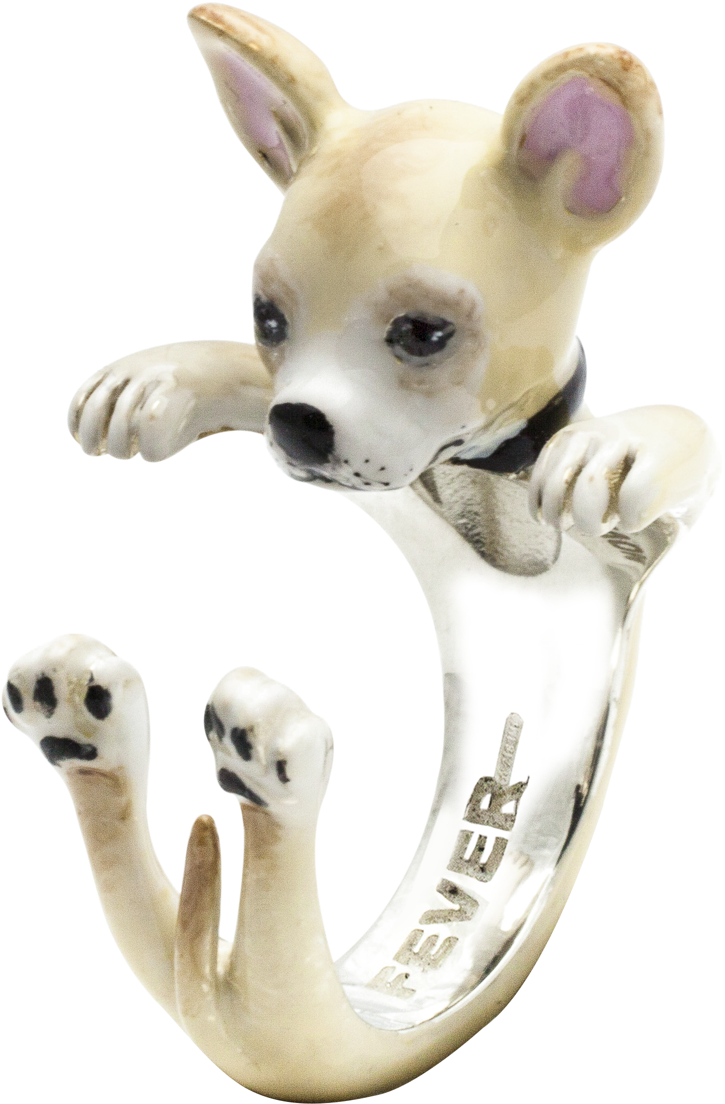 Chihuahua Fever Ring Sculpture PNG Image