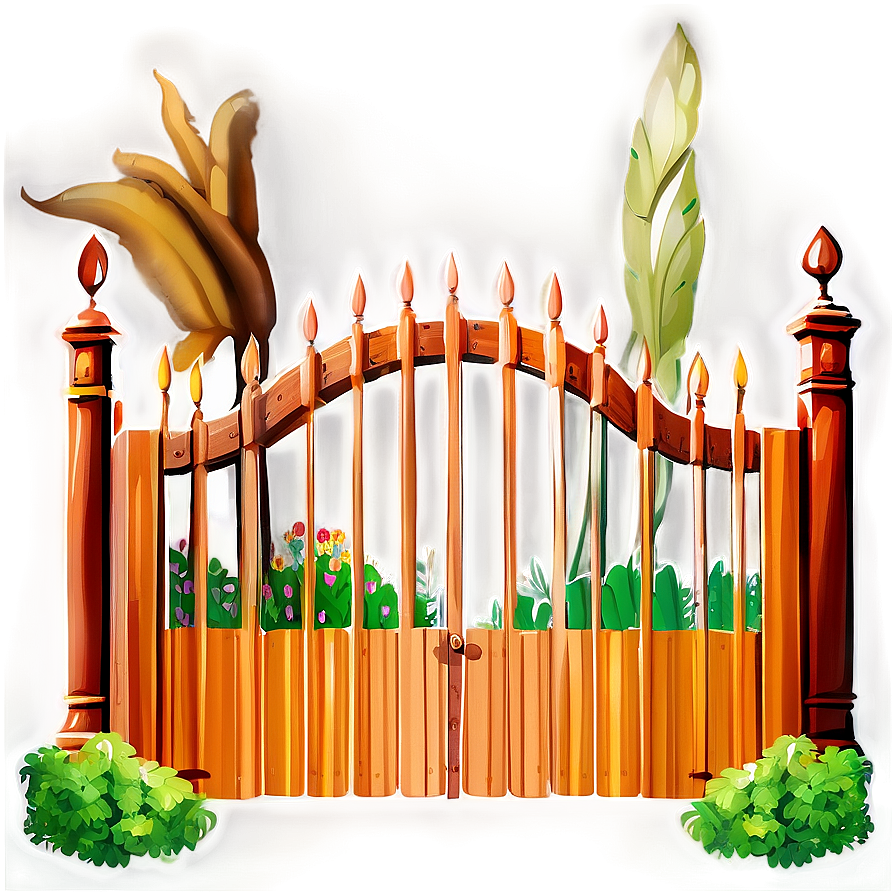 Child-friendly Garden Gate Png Hqf38 PNG Image