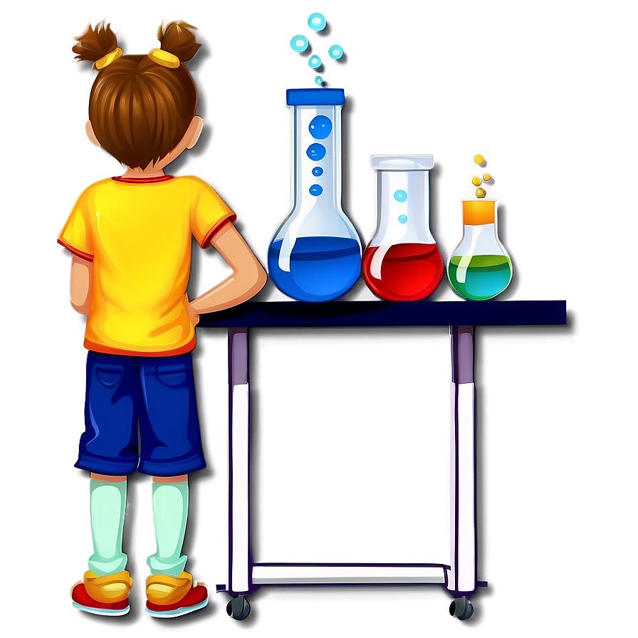 Child In Science Lab Png Kjd44 PNG Image