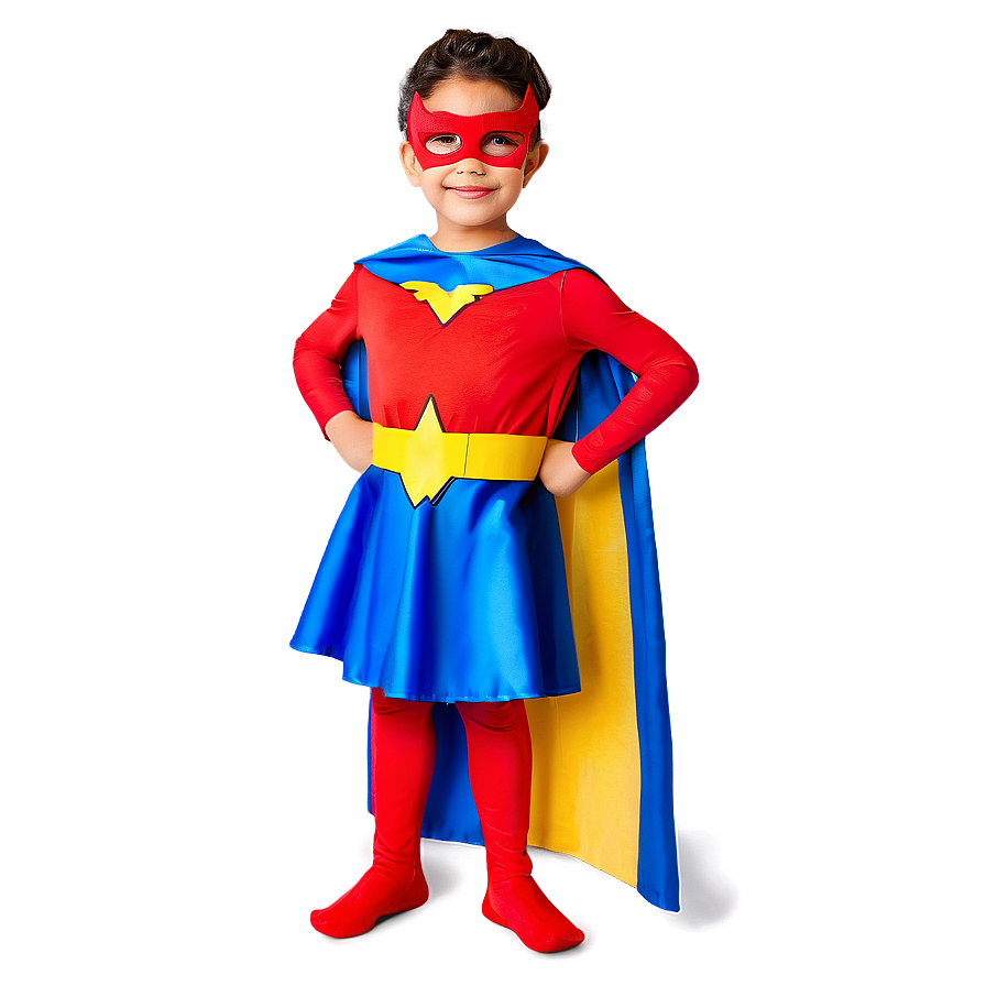 Child In Superhero Costume Png Hqr18 PNG Image