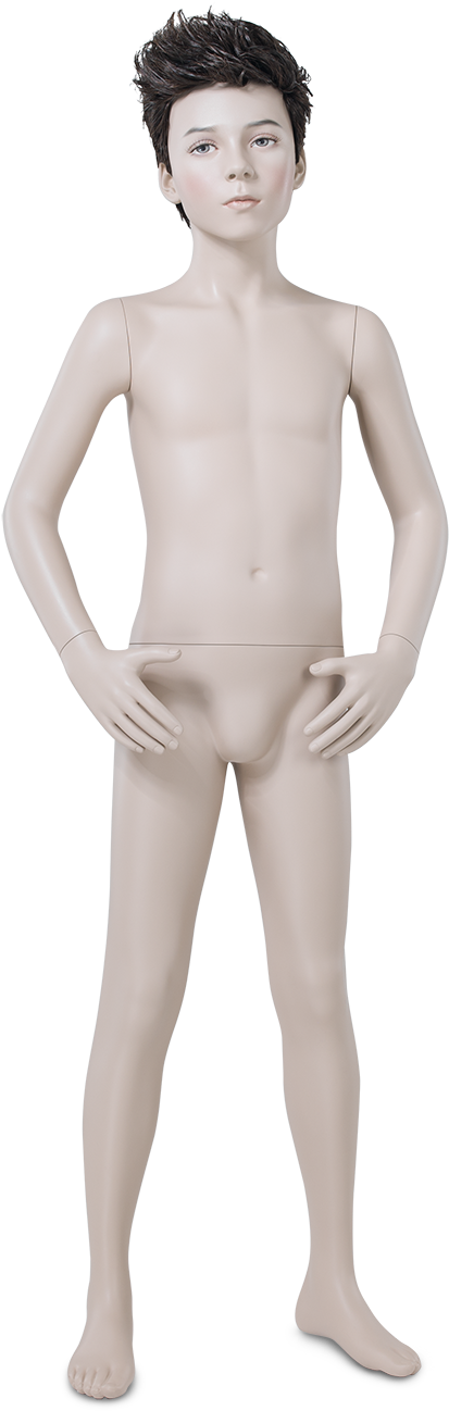 Child Mannequin Standing Pose PNG Image