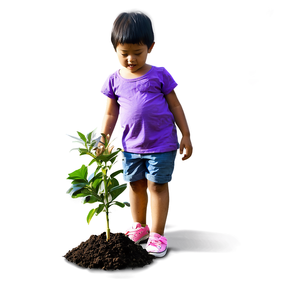 Child Planting Tree Png 86 PNG Image