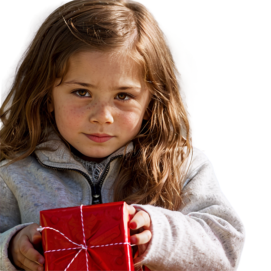 Child With Christmas Gift Png 65 PNG Image