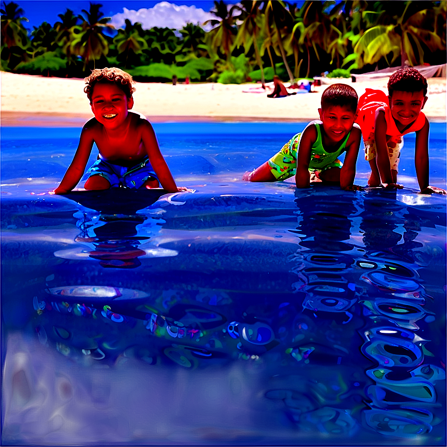 Children At Beach Png Plx PNG Image