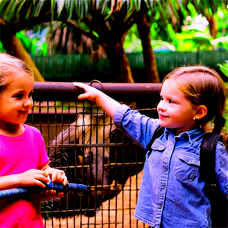 Children At Zoo Png 05242024 PNG Image