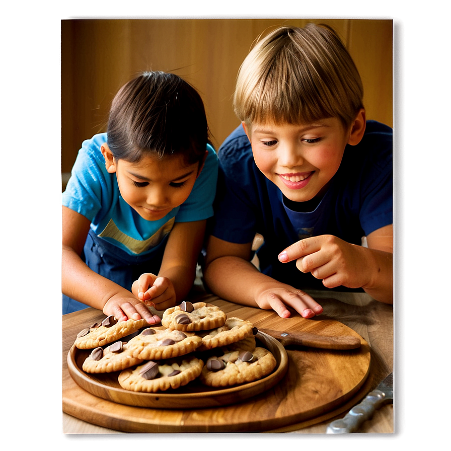 Children Baking Cookies Png Eqj PNG Image