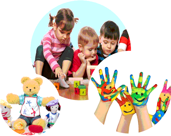 Children Playing Learning Creative Activities PNG Image