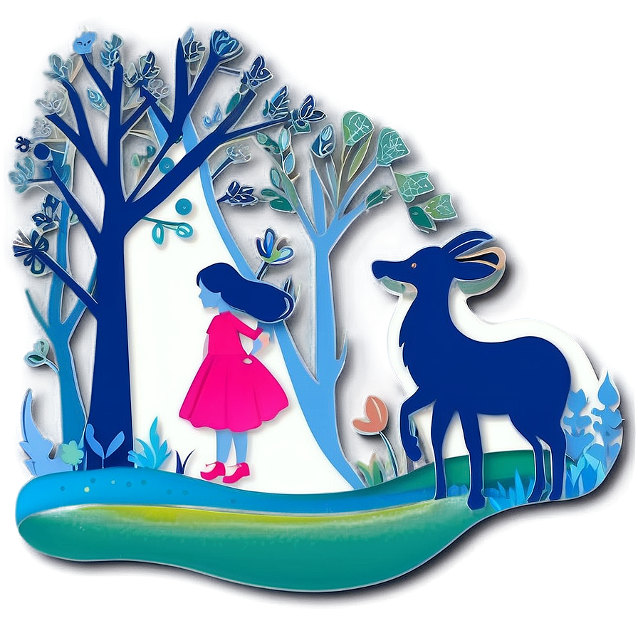 Children’s Fairy Tales Paper Cut Out Png 5 PNG Image