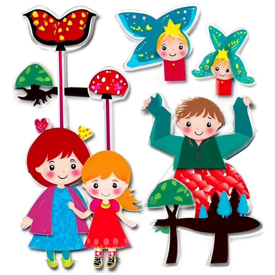 Children’s Fairy Tales Paper Cut Out Png 76 PNG Image